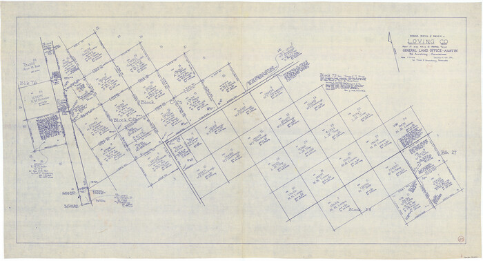 70654, Loving County Working Sketch 20, General Map Collection