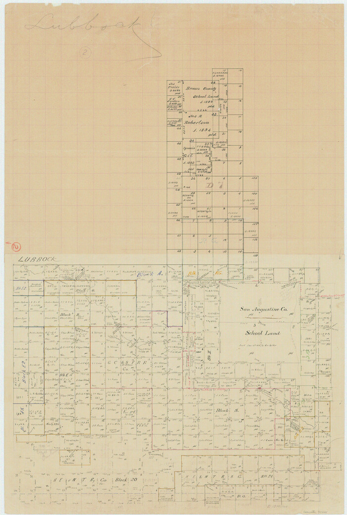 70661, Lubbock County Working Sketch 2, General Map Collection