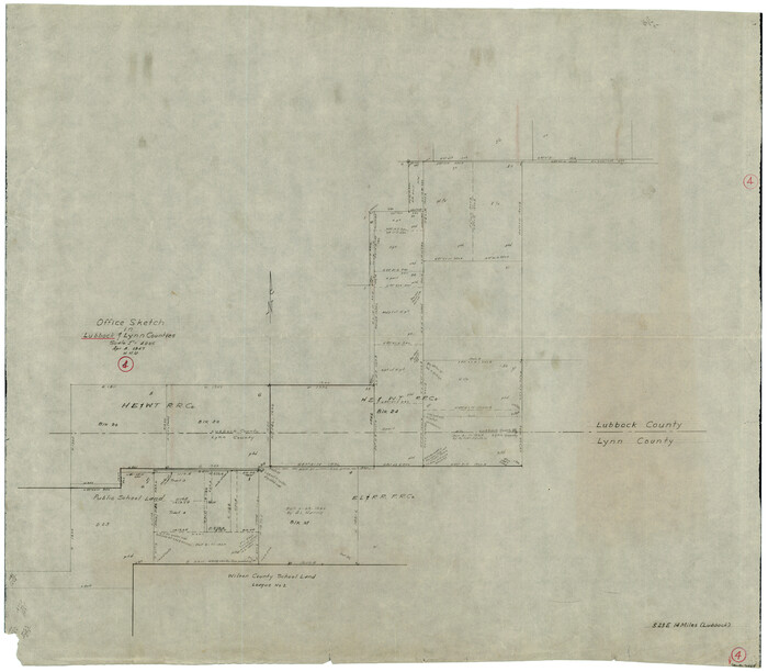70664, Lubbock County Working Sketch 4, General Map Collection
