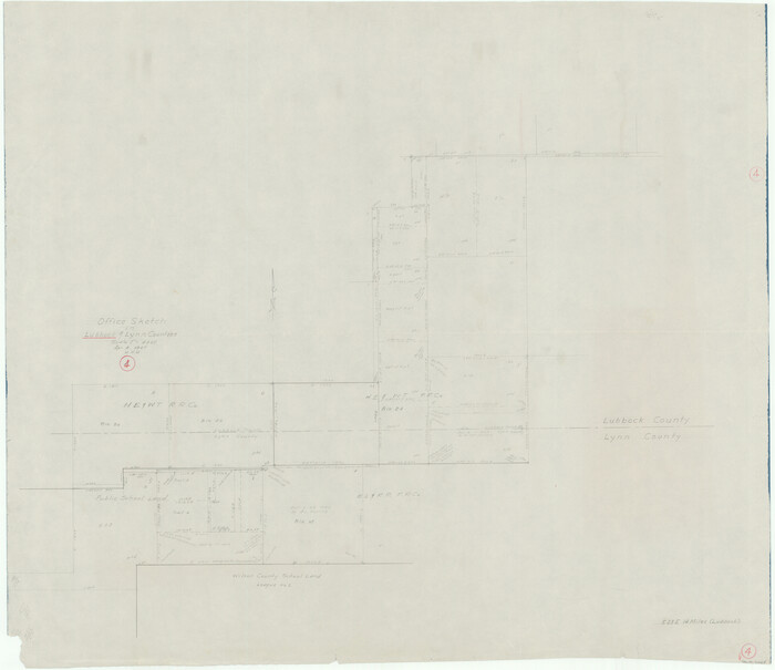 70664, Lubbock County Working Sketch 4, General Map Collection