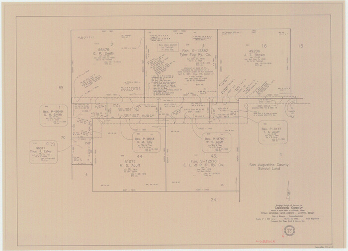 70670, Lubbock County Working Sketch 10, General Map Collection