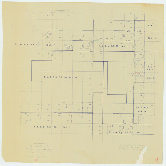 70673, Lynn County Working Sketch 3, General Map Collection