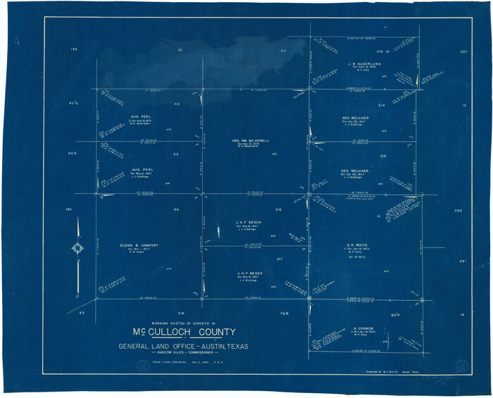 70677, McCulloch County Working Sketch 2, General Map Collection