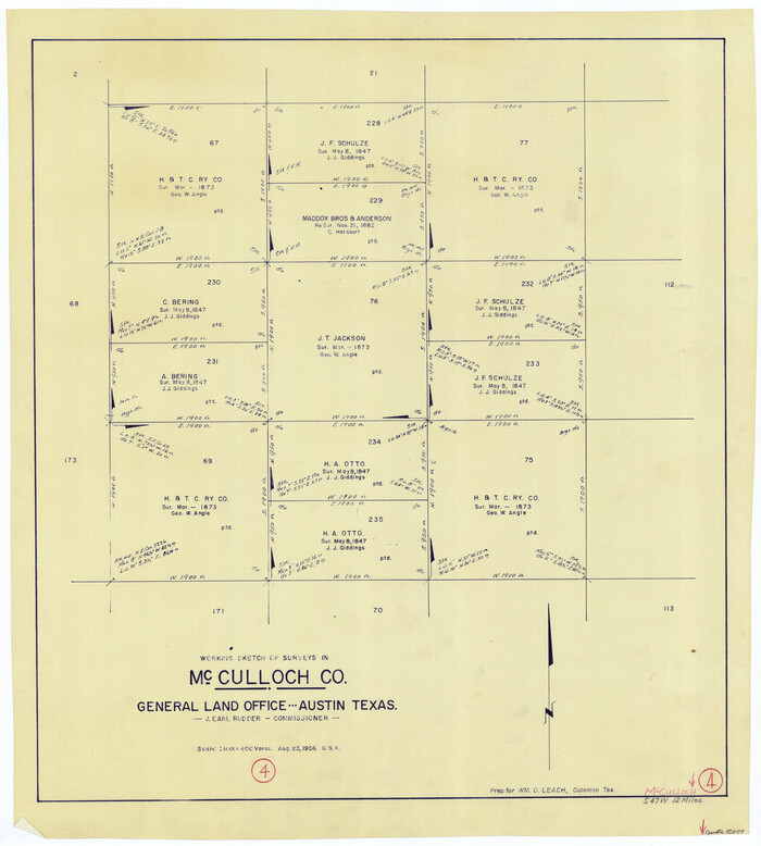 70679, McCulloch County Working Sketch 4, General Map Collection