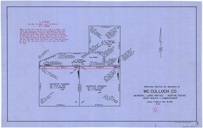 70681, McCulloch County Working Sketch 6, General Map Collection