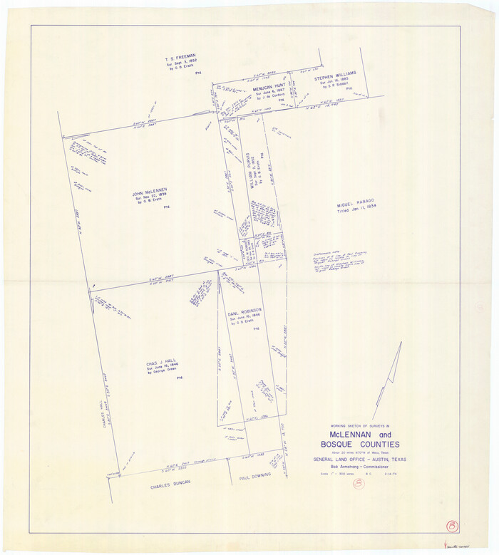 70701, McLennan County Working Sketch 8, General Map Collection