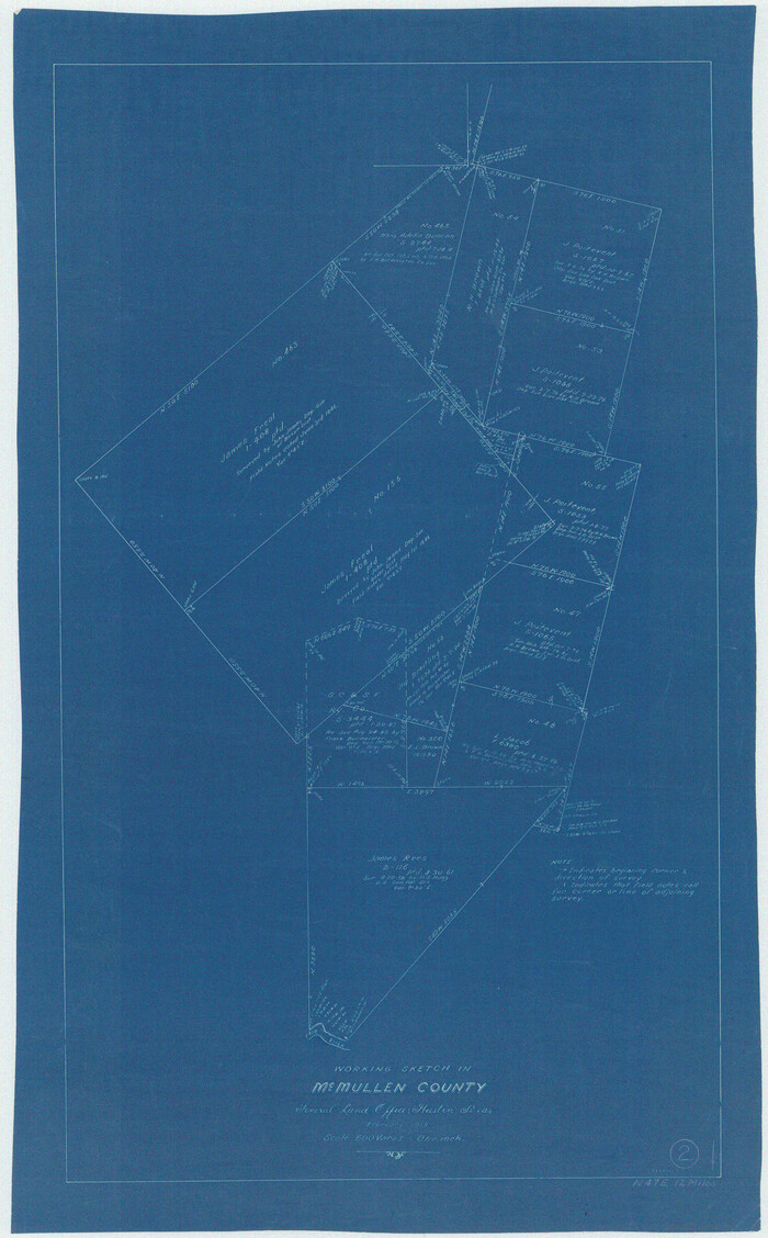 70703, McMullen County Working Sketch 2, General Map Collection
