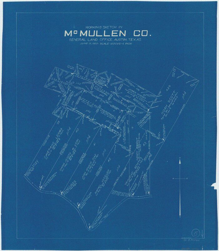 70706, McMullen County Working Sketch 5, General Map Collection