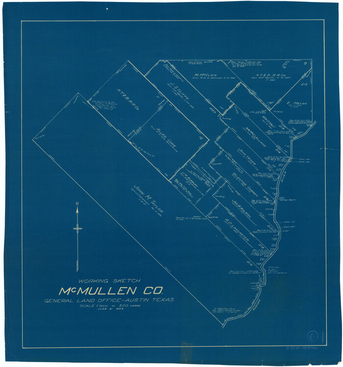 70707, McMullen County Working Sketch 6, General Map Collection