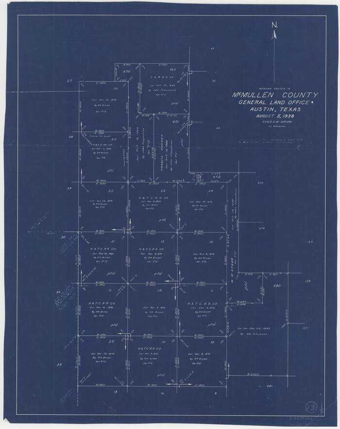 70714, McMullen County Working Sketch 13, General Map Collection
