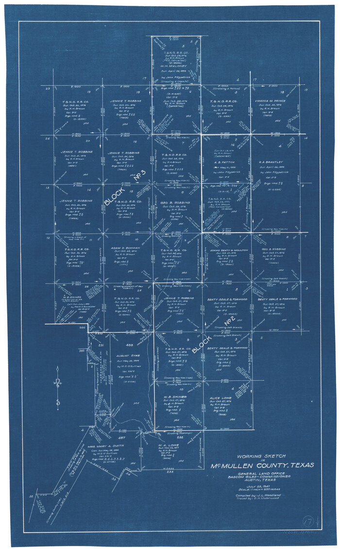 70718, McMullen County Working Sketch 17, General Map Collection