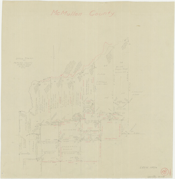 70719, McMullen County Working Sketch 18, General Map Collection
