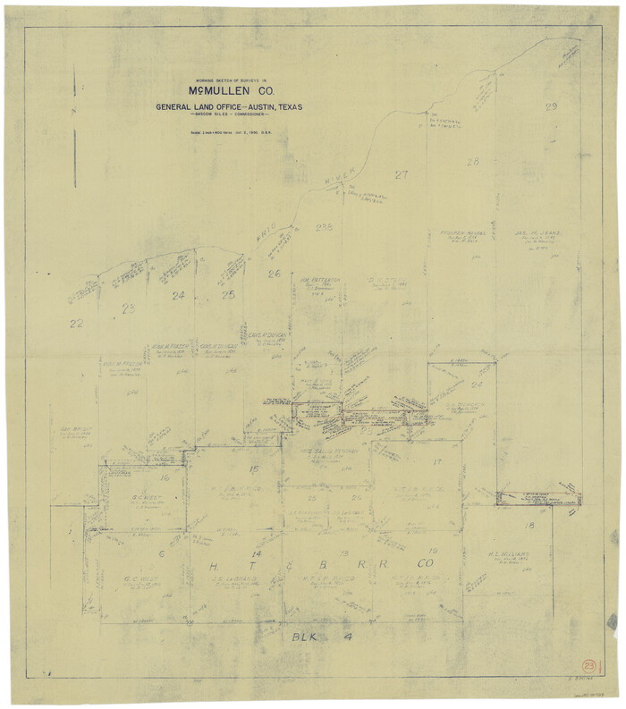 70724, McMullen County Working Sketch 23, General Map Collection
