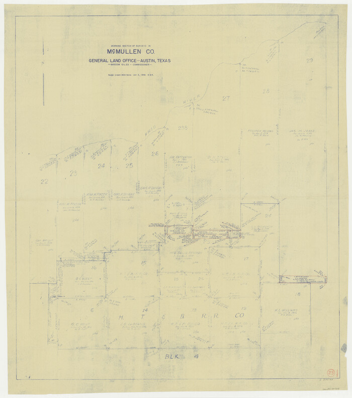 70724, McMullen County Working Sketch 23, General Map Collection