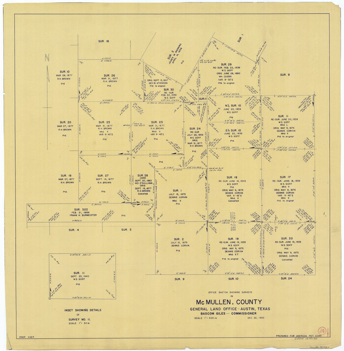 70725, McMullen County Working Sketch 24, General Map Collection