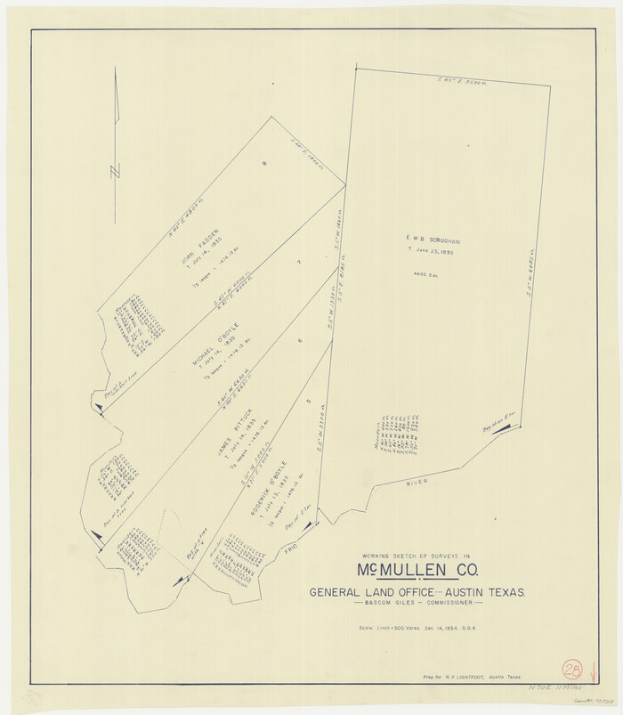 70729, McMullen County Working Sketch 28, General Map Collection