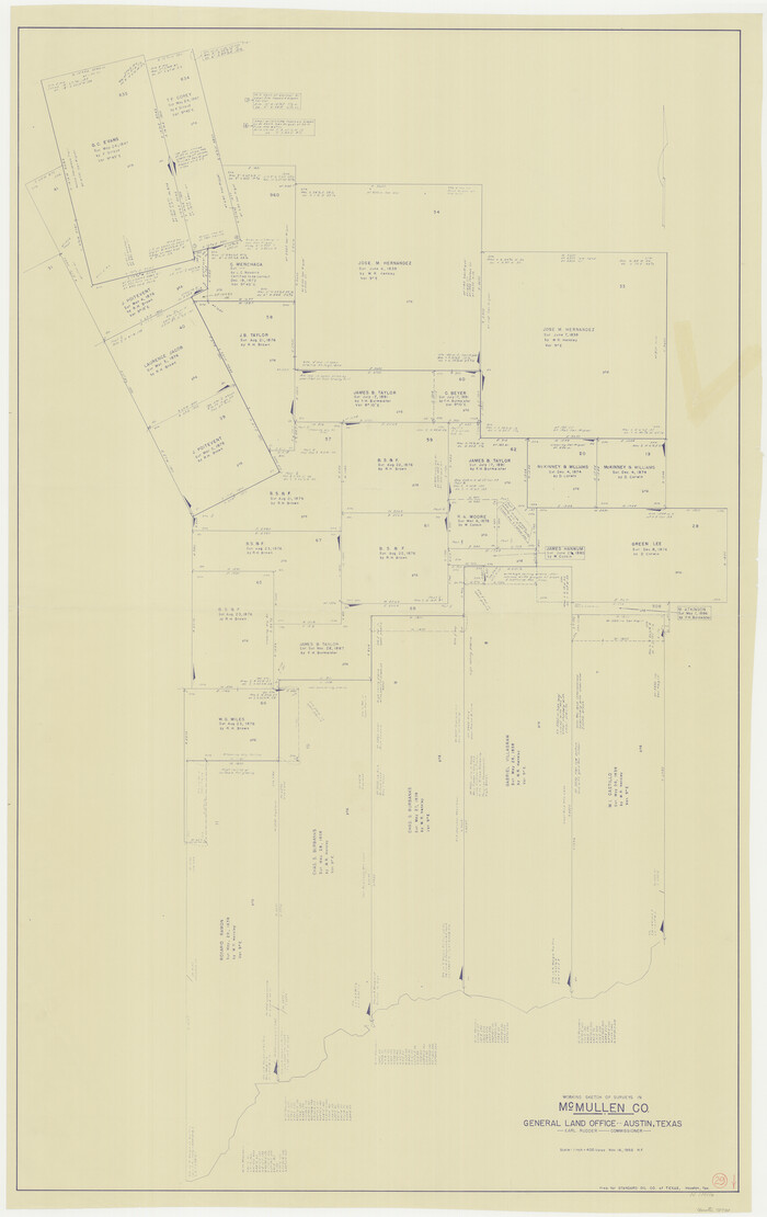 70730, McMullen County Working Sketch 29, General Map Collection