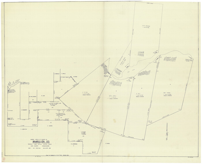 70731, McMullen County Working Sketch 30, General Map Collection
