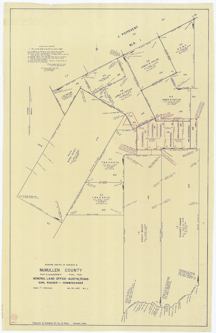 70732, McMullen County Working Sketch 31, General Map Collection