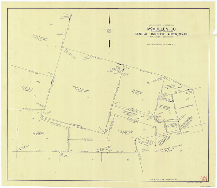 70733, McMullen County Working Sketch 32, General Map Collection