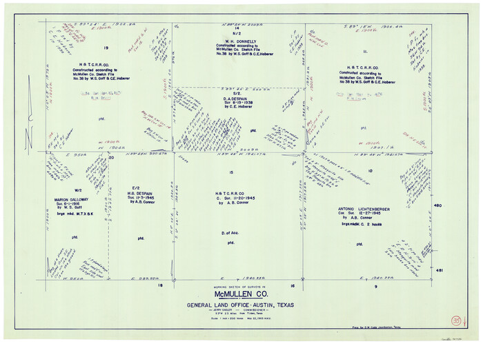 70736, McMullen County Working Sketch 35, General Map Collection
