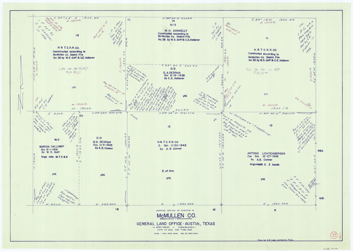 70736, McMullen County Working Sketch 35, General Map Collection