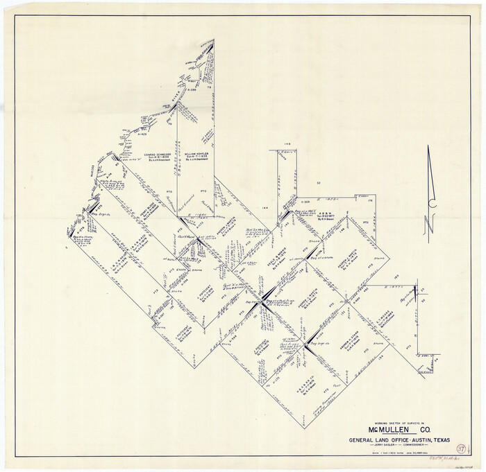 70738, McMullen County Working Sketch 37, General Map Collection