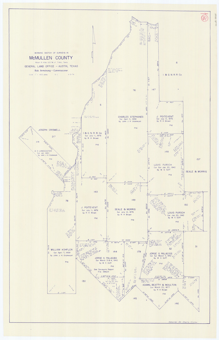 70739, McMullen County Working Sketch 38, General Map Collection