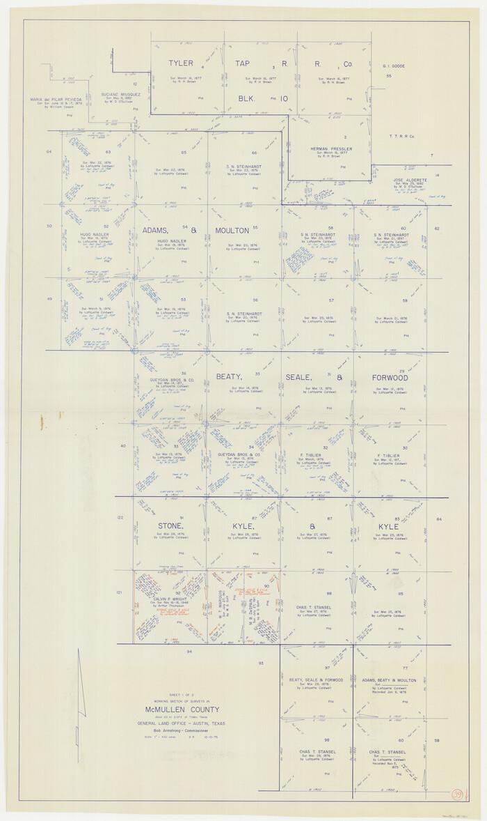 70740, McMullen County Working Sketch 39, General Map Collection