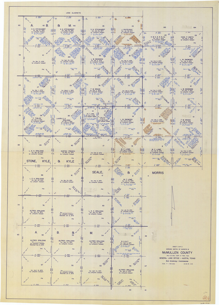 70741, McMullen County Working Sketch 40, General Map Collection