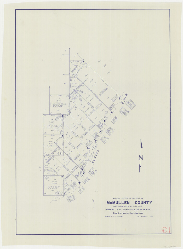 70742, McMullen County Working Sketch 41, General Map Collection