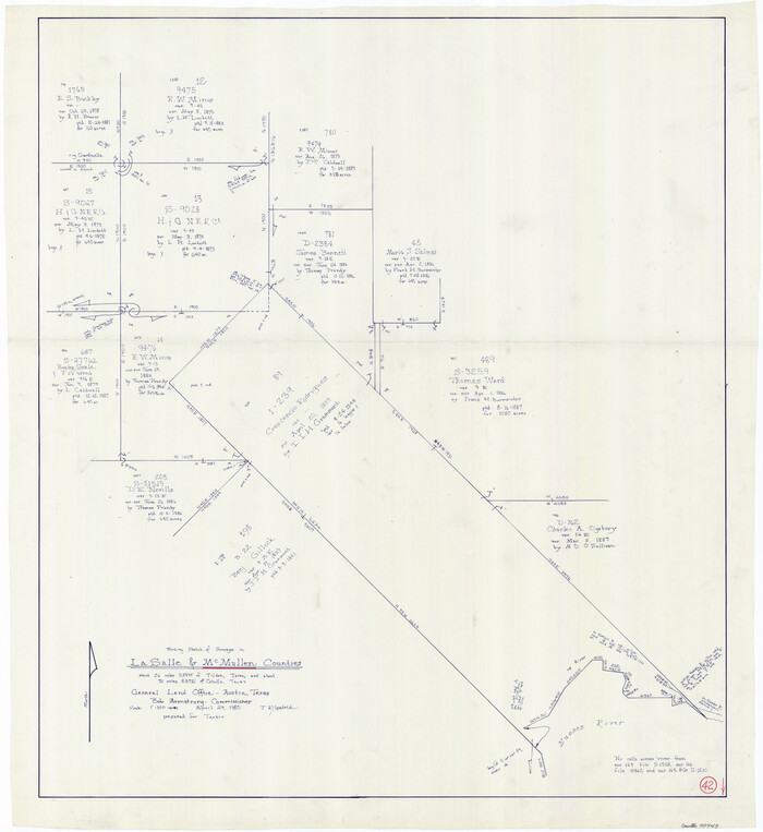 70743, McMullen County Working Sketch 42, General Map Collection