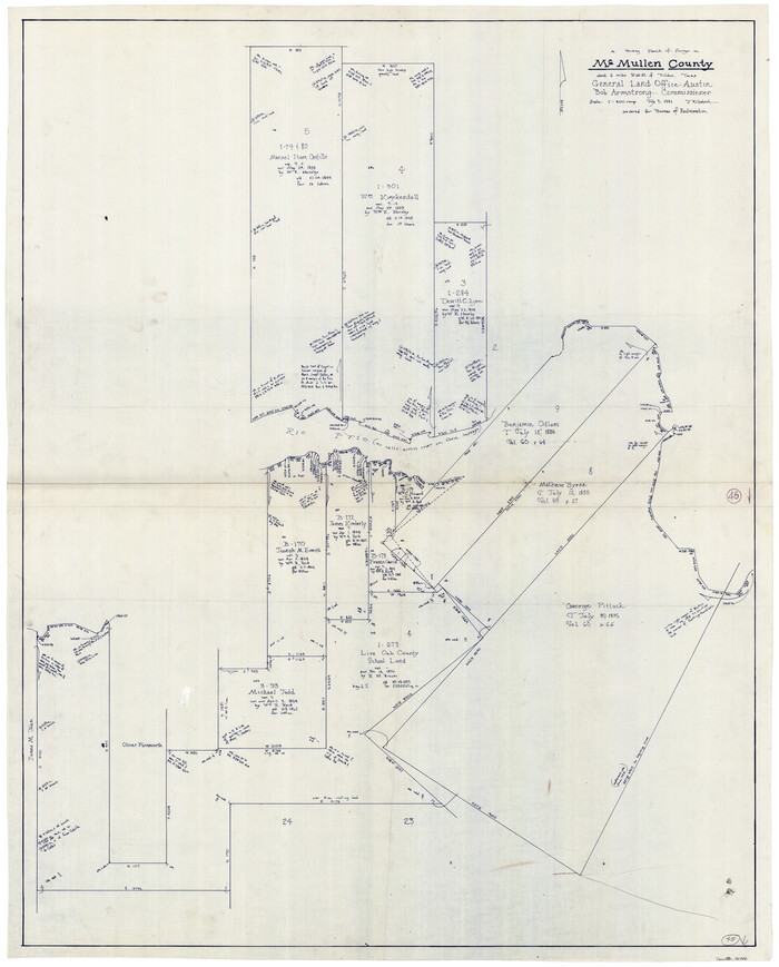 70746, McMullen County Working Sketch 45, General Map Collection
