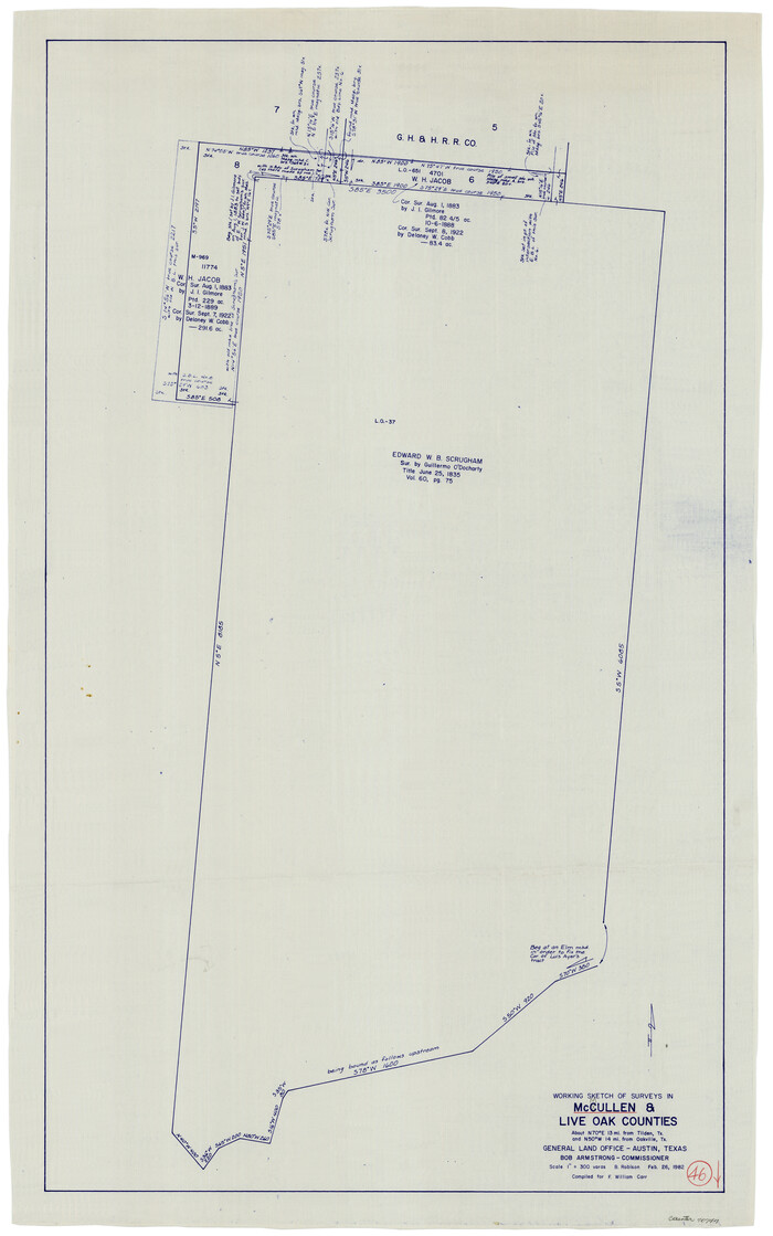 70747, McMullen County Working Sketch 46, General Map Collection
