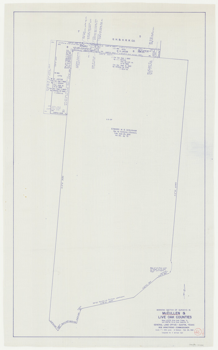 70747, McMullen County Working Sketch 46, General Map Collection