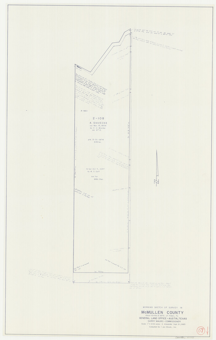 70758, McMullen County Working Sketch 57, General Map Collection