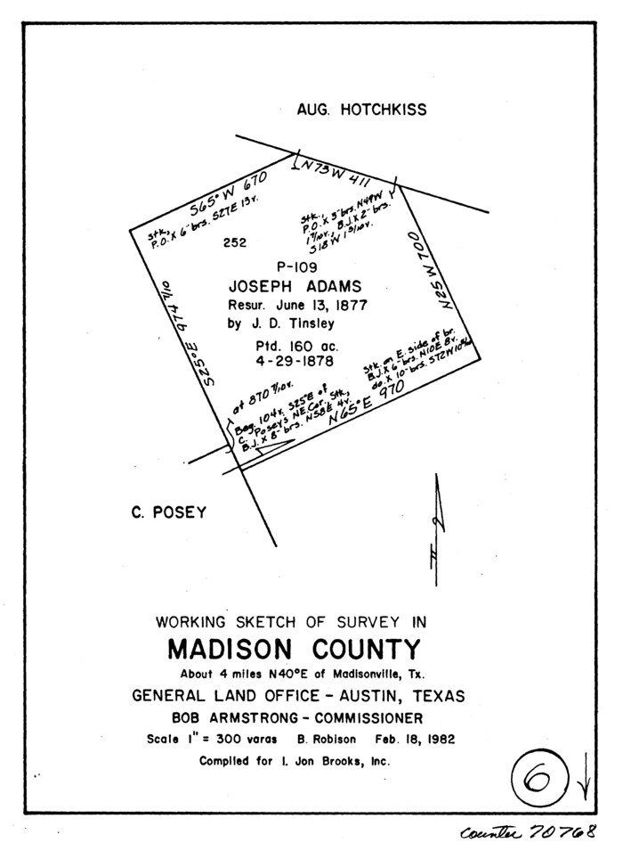 70768, Madison County Working Sketch 6, General Map Collection