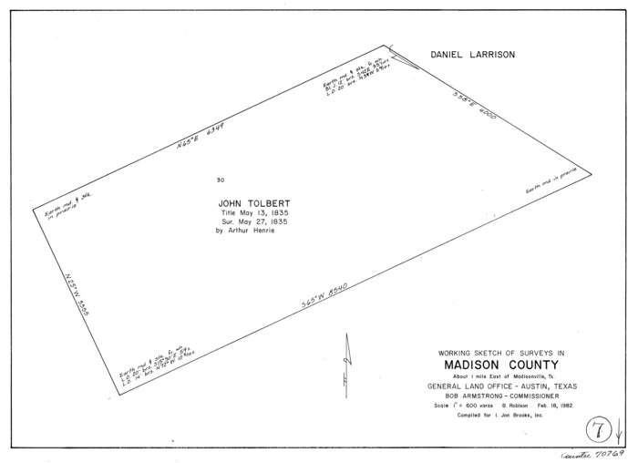 70769, Madison County Working Sketch 7, General Map Collection