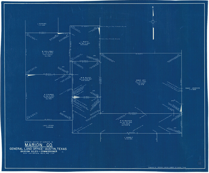 70786, Marion County Working Sketch 11, General Map Collection