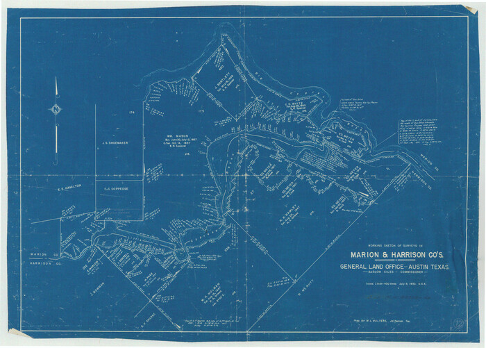 70787, Marion County Working Sketch 12, General Map Collection