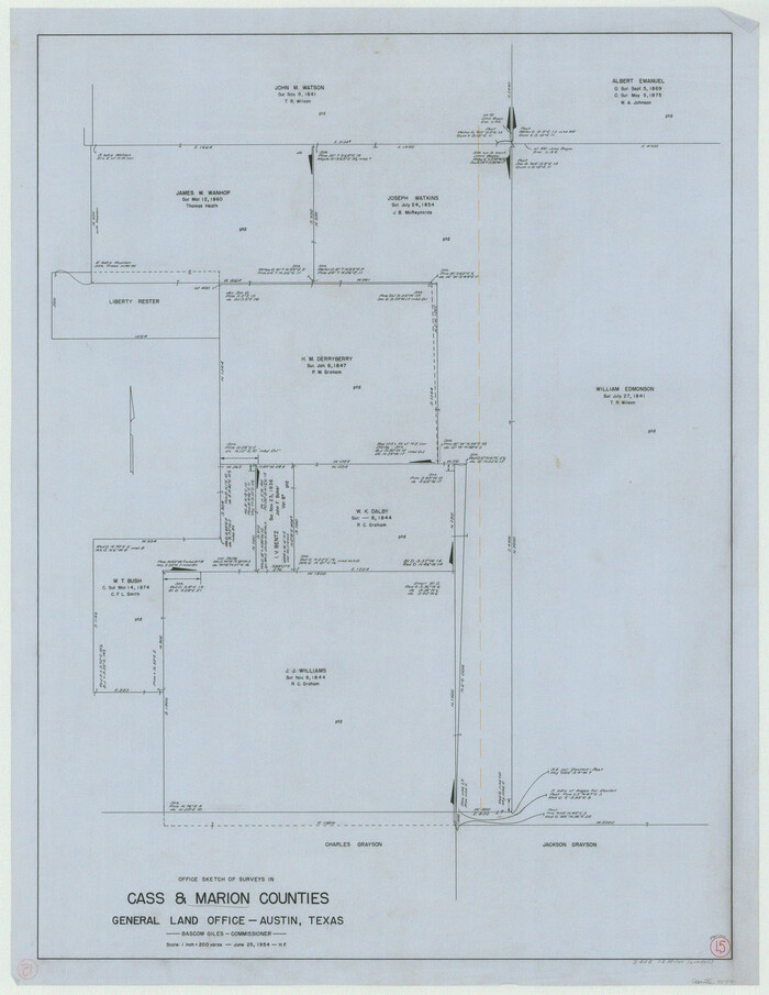 70791, Marion County Working Sketch 15, General Map Collection