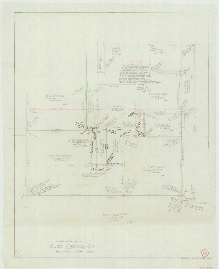70795, Marion County Working Sketch 19, General Map Collection