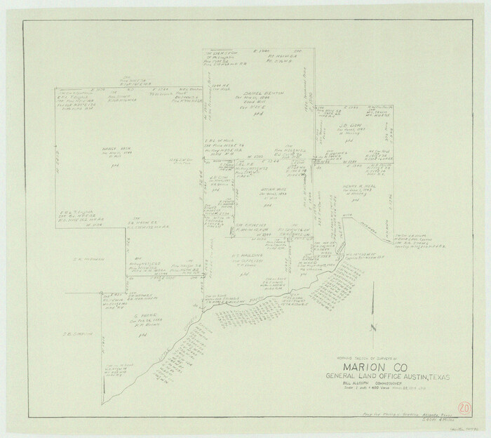 70796, Marion County Working Sketch 20, General Map Collection
