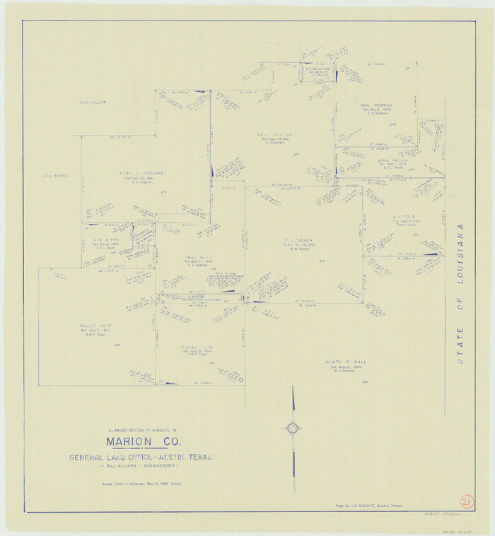 70797, Marion County Working Sketch 21, General Map Collection