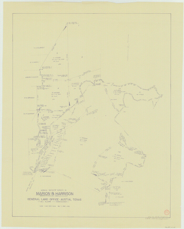 70798, Marion County Working Sketch 22, General Map Collection