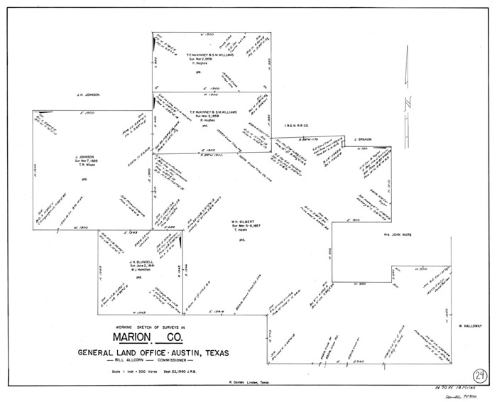 70800, Marion County Working Sketch 24, General Map Collection