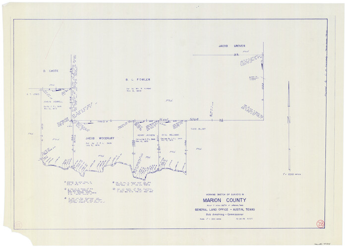 70804, Marion County Working Sketch 28, General Map Collection
