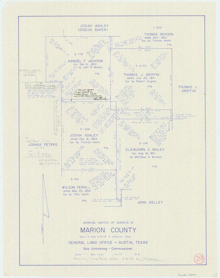 70805, Marion County Working Sketch 29, General Map Collection
