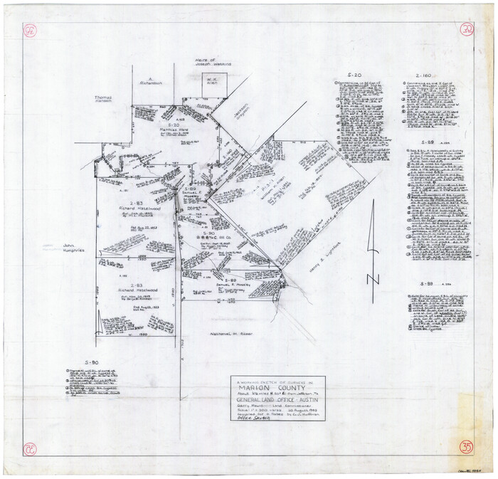 70811, Marion County Working Sketch 35, General Map Collection
