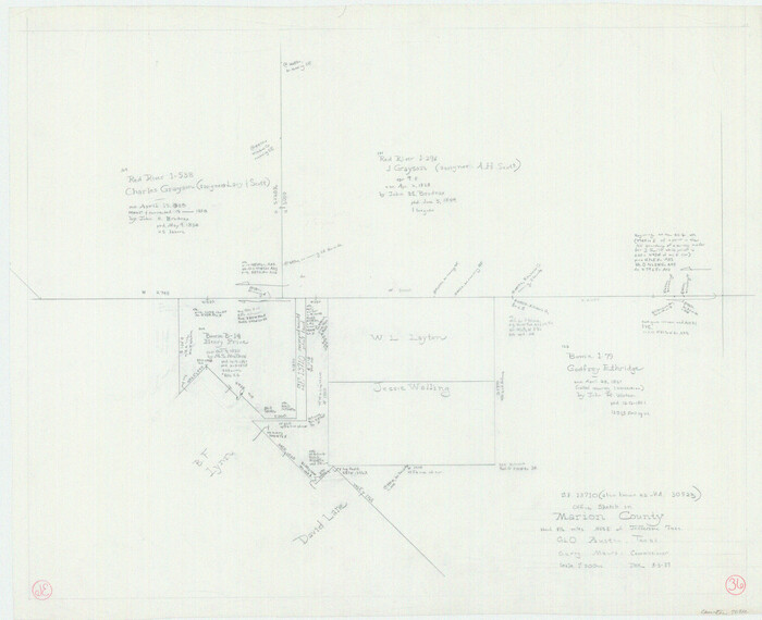 70812, Marion County Working Sketch 36, General Map Collection